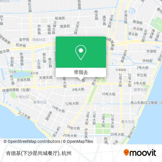 肯德基(下沙星尚城餐厅)地图