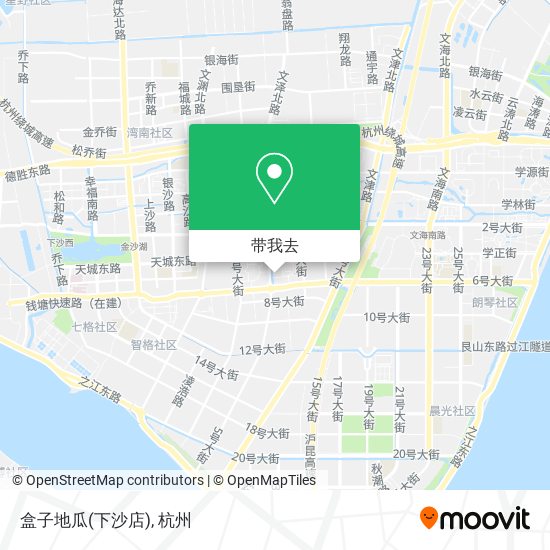 盒子地瓜(下沙店)地图