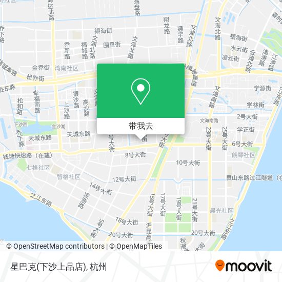 星巴克(下沙上品店)地图