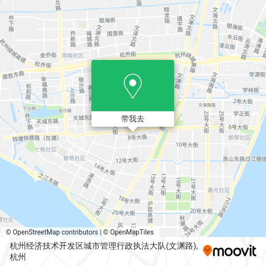 杭州经济技术开发区城市管理行政执法大队(文渊路)地图