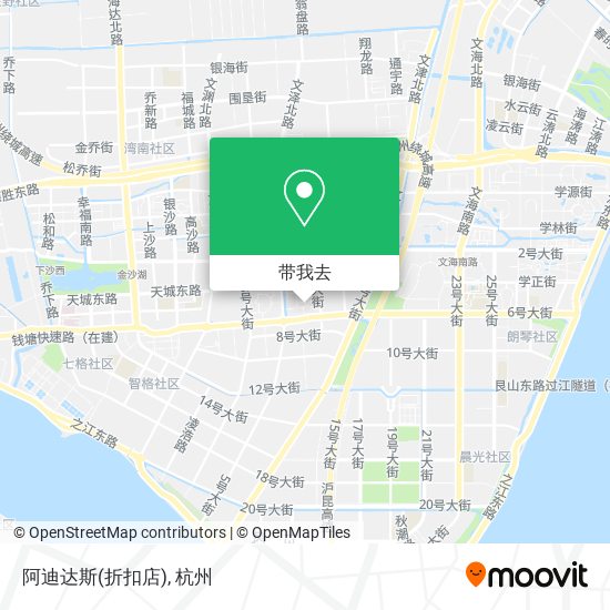 阿迪达斯(折扣店)地图