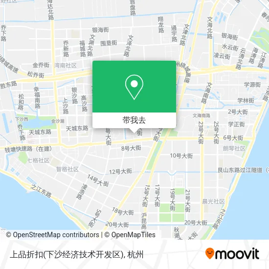 上品折扣(下沙经济技术开发区)地图