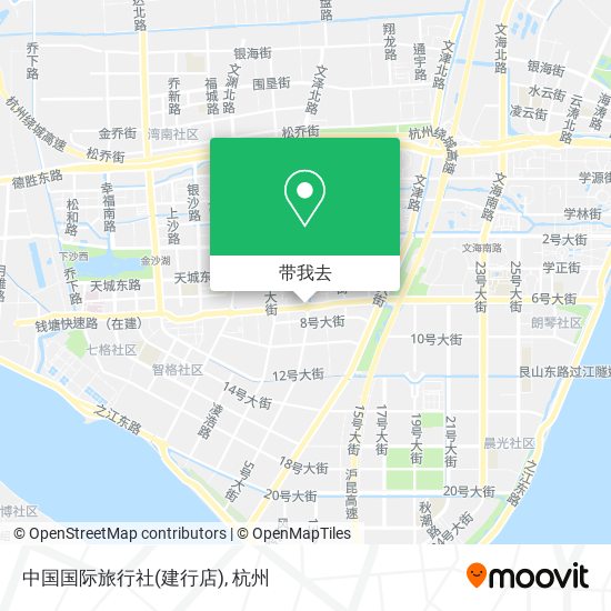 中国国际旅行社(建行店)地图