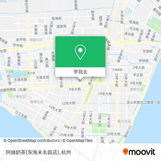阿姨奶茶(东海未名园店)地图