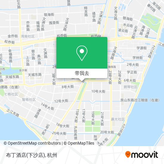 布丁酒店(下沙店)地图