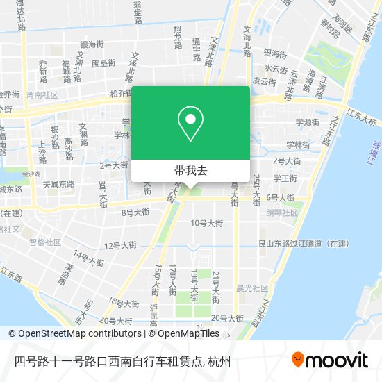 四号路十一号路口西南自行车租赁点地图