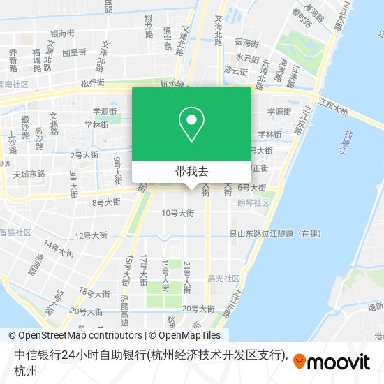 中信银行24小时自助银行(杭州经济技术开发区支行)地图