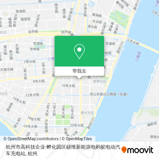 杭州市高科技企业-孵化园区硕维新能源电蚂蚁电动汽车充电站地图