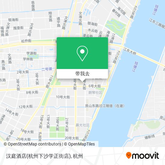 汉庭酒店(杭州下沙学正街店)地图