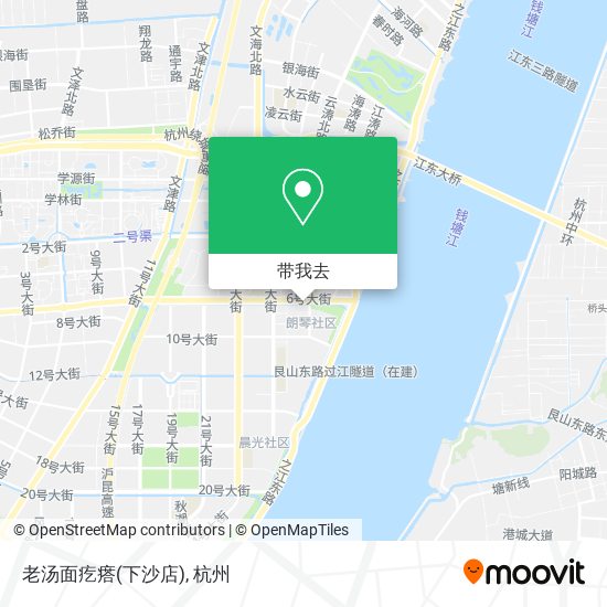 老汤面疙瘩(下沙店)地图
