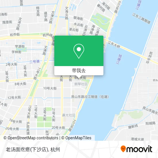 老汤面疙瘩(下沙店)地图
