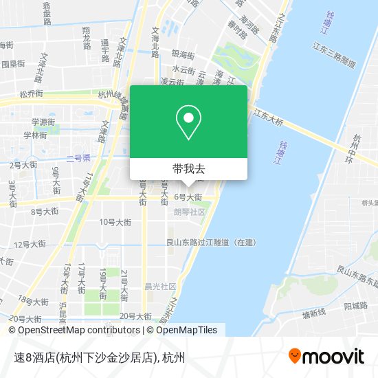 速8酒店(杭州下沙金沙居店)地图