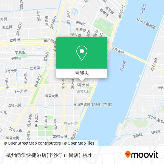 杭州尚爱快捷酒店(下沙学正街店)地图