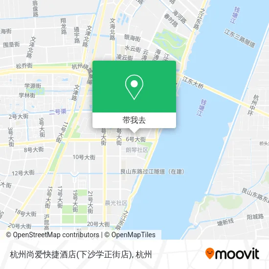 杭州尚爱快捷酒店(下沙学正街店)地图