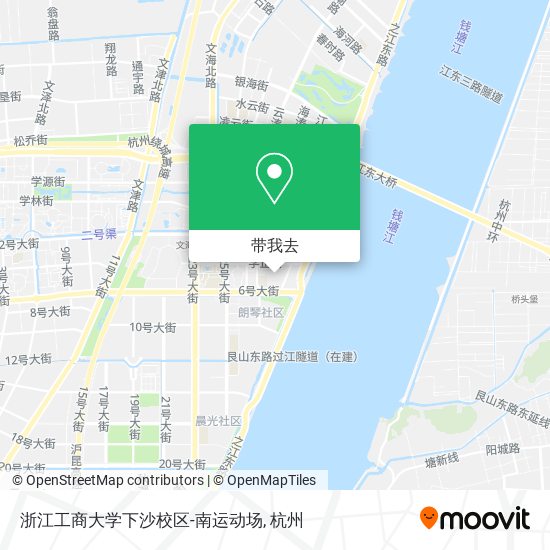 浙江工商大学下沙校区-南运动场地图