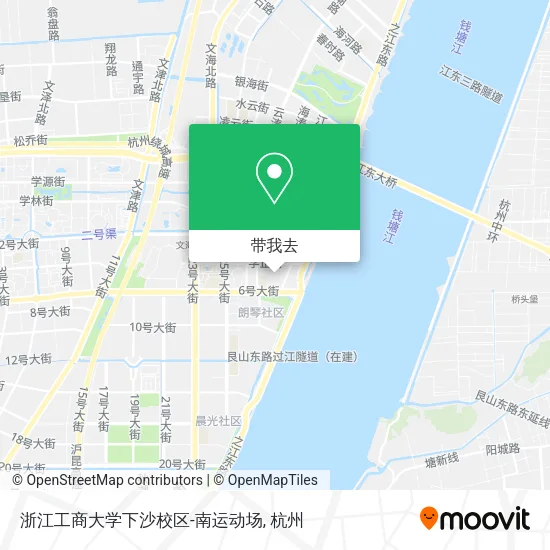 浙江工商大学下沙校区-南运动场地图