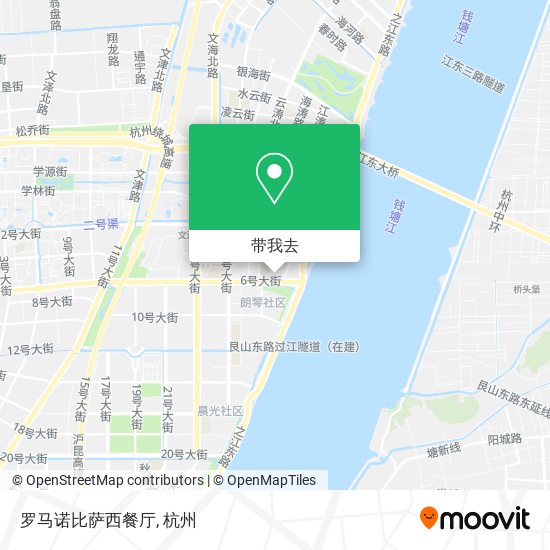 罗马诺比萨西餐厅地图
