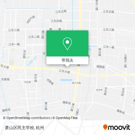 萧山区民主学校地图