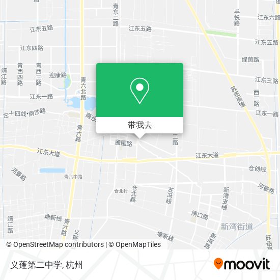 义蓬第二中学地图