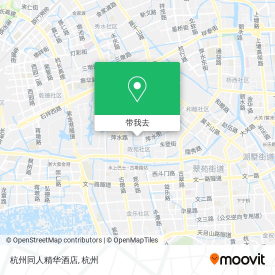 杭州同人精华酒店地图