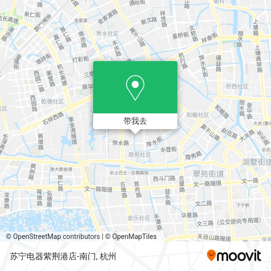 苏宁电器紫荆港店-南门地图