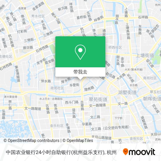 中国农业银行24小时自助银行(杭州益乐支行)地图