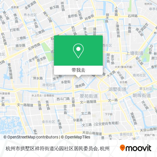 杭州市拱墅区祥符街道沁园社区居民委员会地图