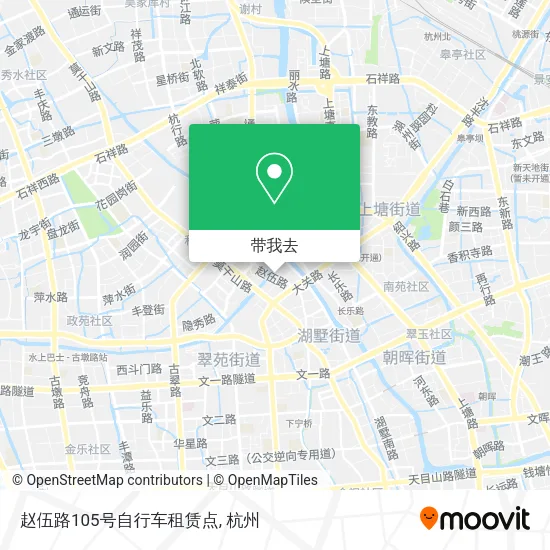 赵伍路105号自行车租赁点地图