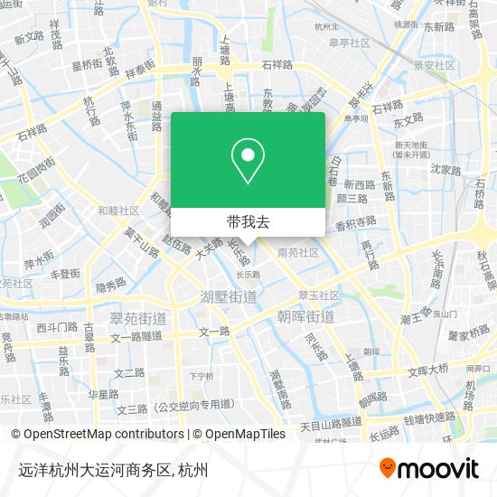 远洋杭州大运河商务区地图