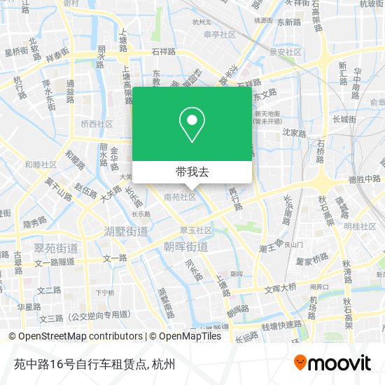 苑中路16号自行车租赁点地图