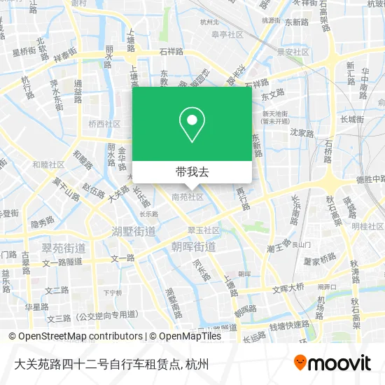 大关苑路四十二号自行车租赁点地图
