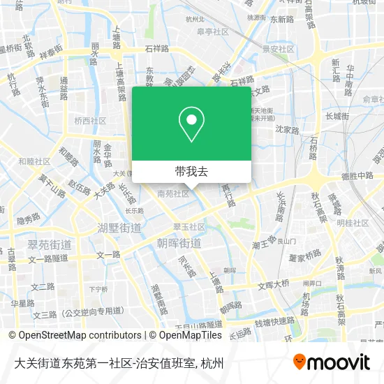 大关街道东苑第一社区-治安值班室地图