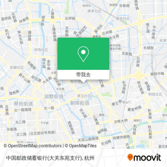 中国邮政储蓄银行(大关东苑支行)地图