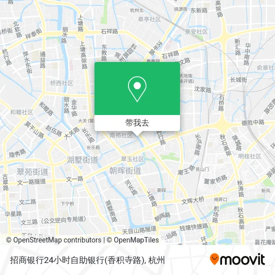 招商银行24小时自助银行(香积寺路)地图