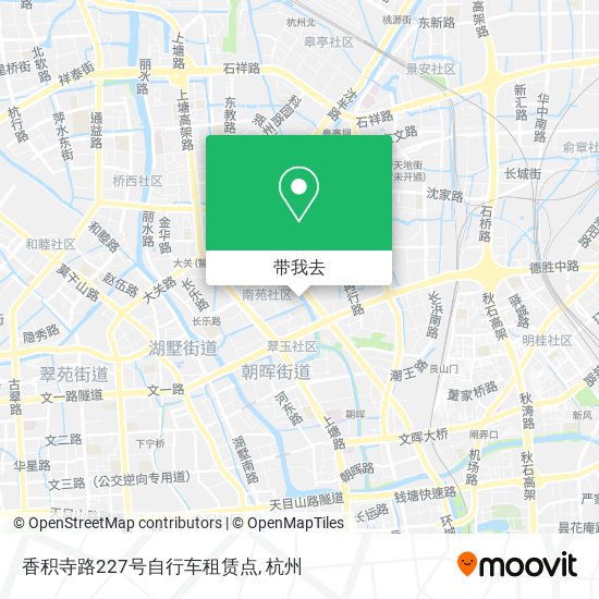香积寺路227号自行车租赁点地图