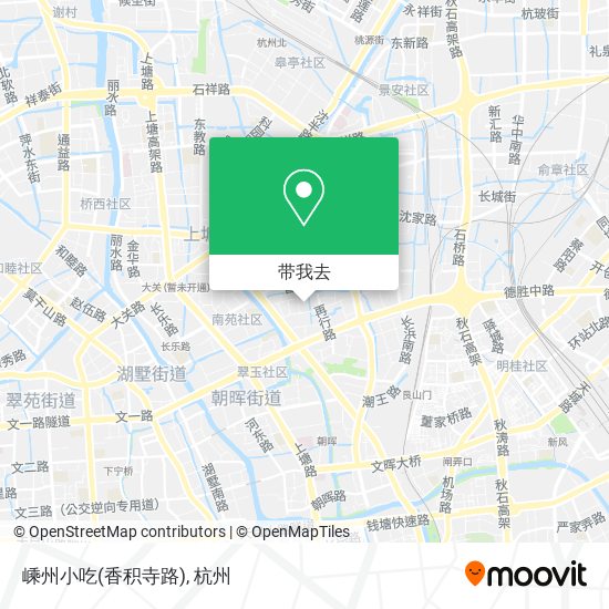 嵊州小吃(香积寺路)地图