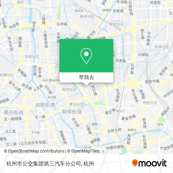 杭州市公交集团第三汽车分公司地图
