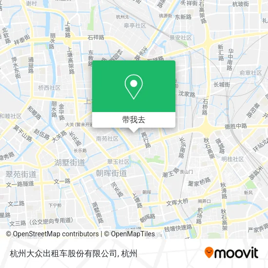 杭州大众出租车股份有限公司地图