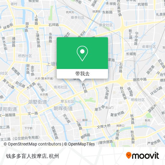 钱多多盲人按摩店地图