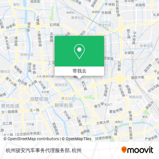 杭州骏安汽车事务代理服务部地图