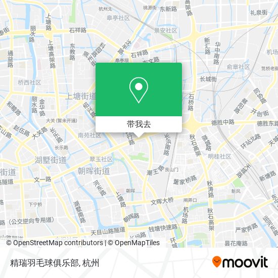 精瑞羽毛球俱乐部地图