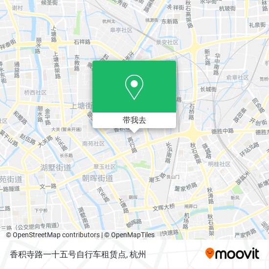 香积寺路一十五号自行车租赁点地图