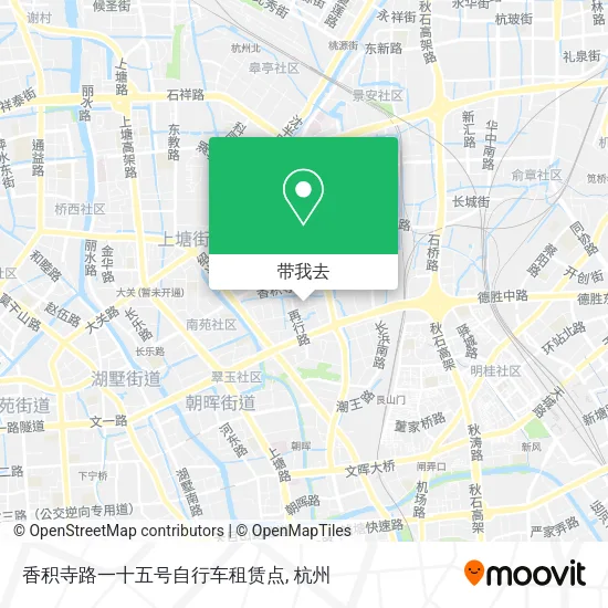 香积寺路一十五号自行车租赁点地图