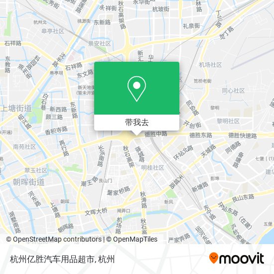 杭州亿胜汽车用品超市地图
