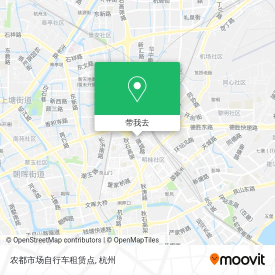 农都市场自行车租赁点地图