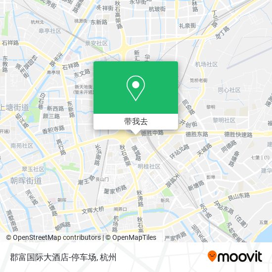 郡富国际大酒店-停车场地图