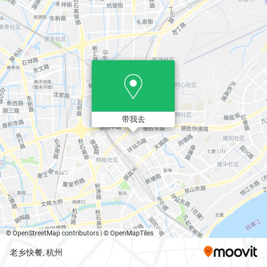 老乡快餐地图