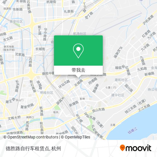 德胜路自行车租赁点地图
