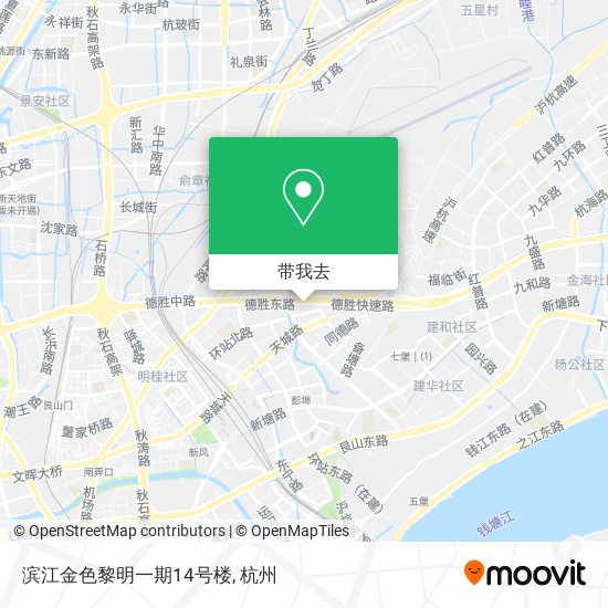 滨江金色黎明一期14号楼地图