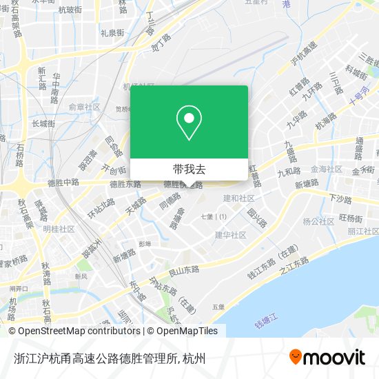 浙江沪杭甬高速公路德胜管理所地图